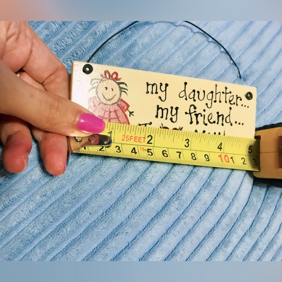 New Cute Daughter Wire Hanging Sign - Picture 2 of 2